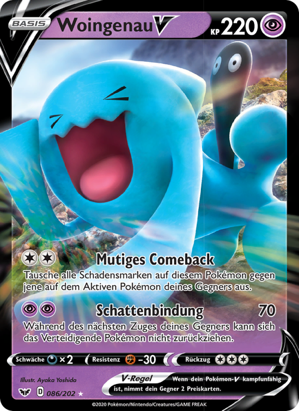 Woingenau V 86 — Sword & Shield (German Pokémon TCG card)