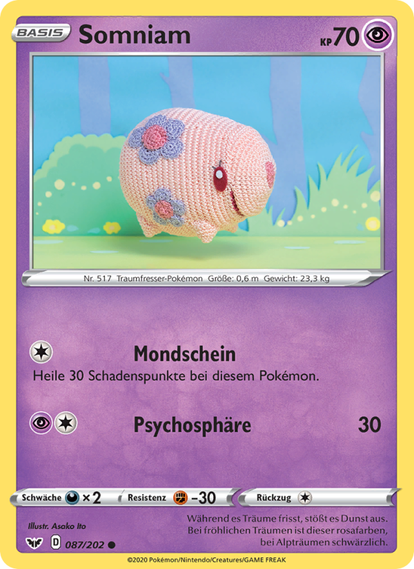 Somniam 87 — Sword & Shield (German Pokémon TCG card)