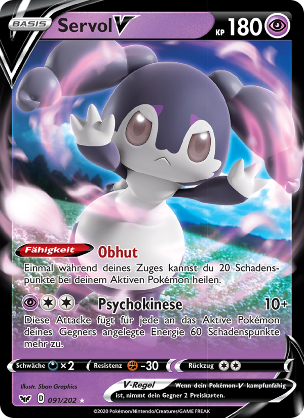 Servol V 91 — Sword & Shield (German Pokémon TCG card)
