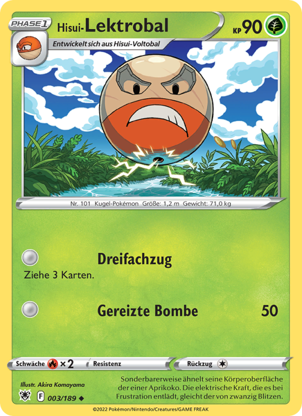 Hisui-Lektrobal 003 — Astral Radiance (German Pokémon TCG card)