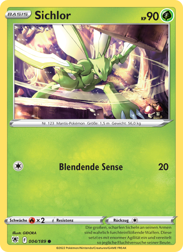 Sichlor 004 — Astral Radiance (German Pokémon TCG card)