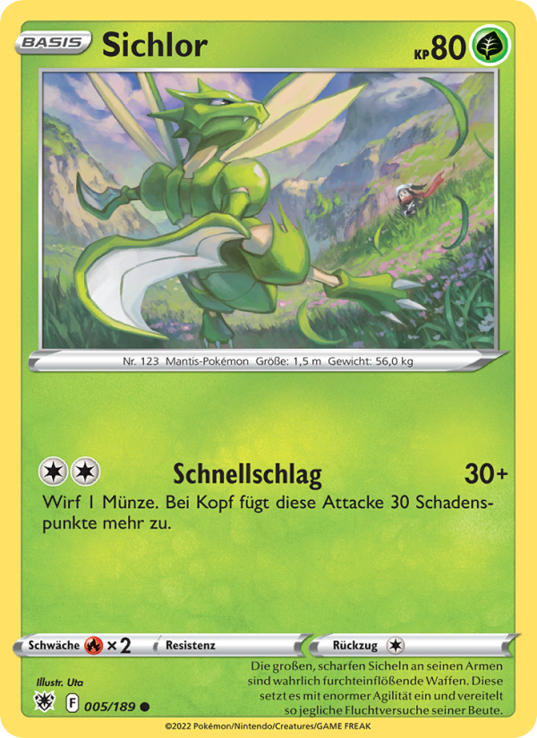 Sichlor 005 — Astral Radiance (German Pokémon TCG card)