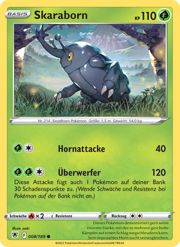 Skaraborn 008 — Astral Radiance (German Pokémon TCG card)