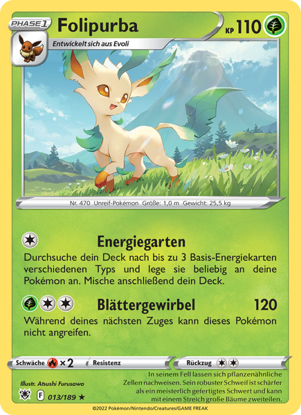 Folipurba 013 — Astral Radiance (German Pokémon TCG card)