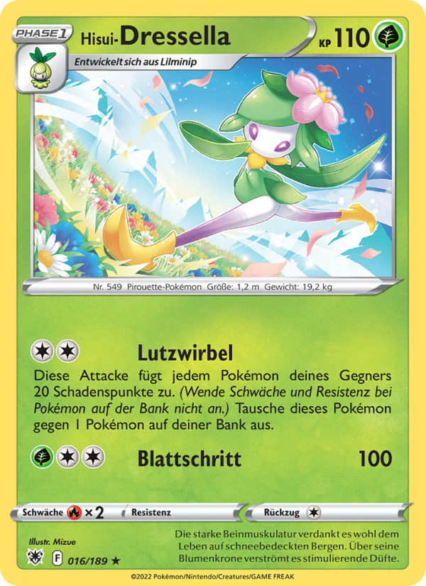 Hisui-Dressella 016 — Astral Radiance (German Pokémon TCG card)