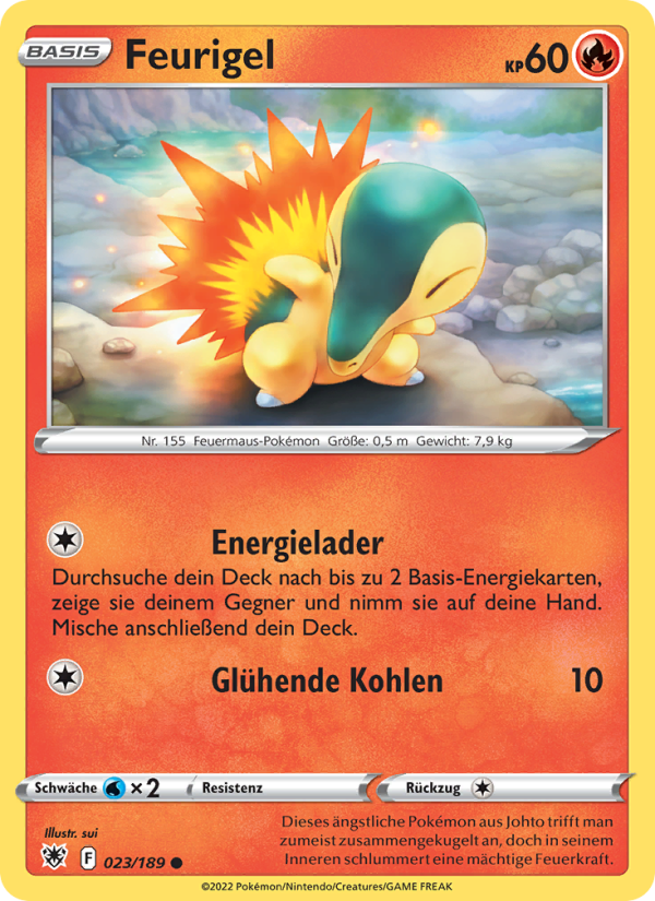 Feurigel 023 — Astral Radiance (German Pokémon TCG card)