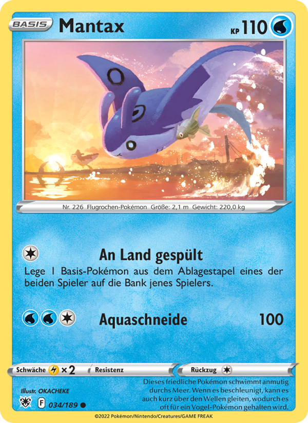 Mantax 034 — Astral Radiance (German Pokémon TCG card)