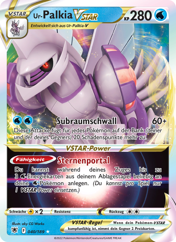 Ur-Palkia VSTAR 040 — Astral Radiance (German Pokémon TCG card)