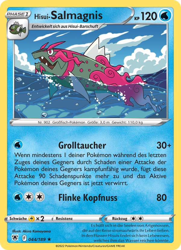 Hisui-Salmagnis 044 — Astral Radiance (German Pokémon TCG card)
