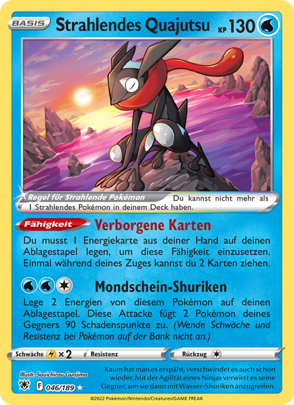 Strahlendes Quajutsu 046 — Astral Radiance (German Pokémon TCG card)