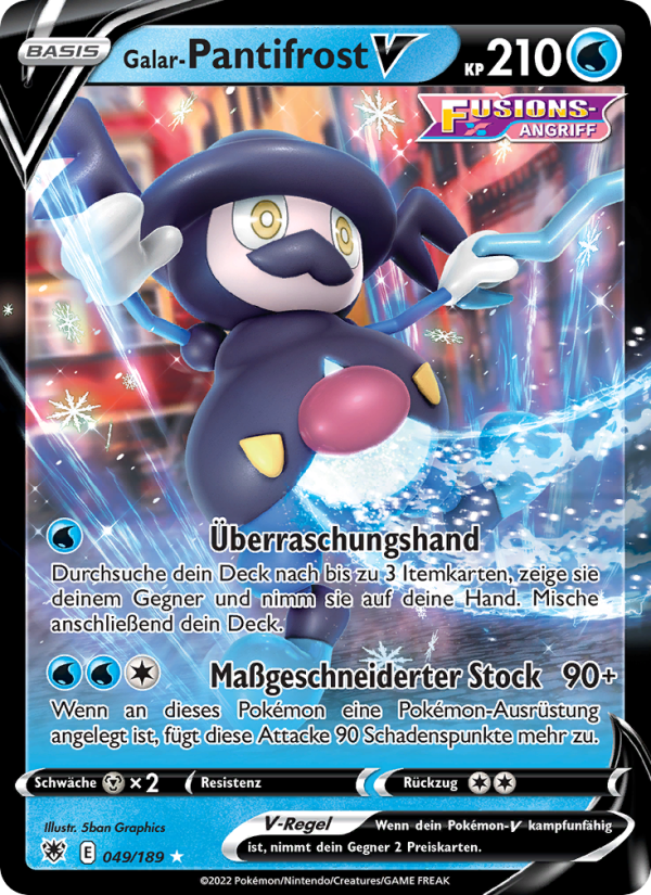 Galar-Pantifrost V 049 — Astral Radiance (German Pokémon TCG card)