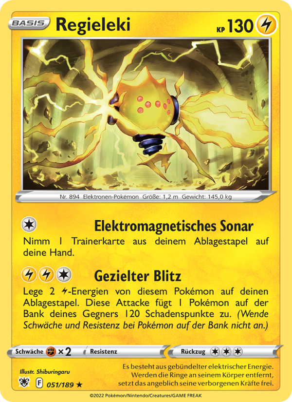 Regieleki 051 — Astral Radiance (German Pokémon TCG card)