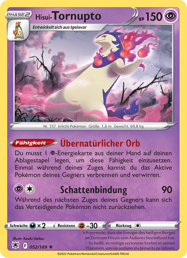 Hisui-Tornupto 052 — Astral Radiance (German Pokémon TCG card)