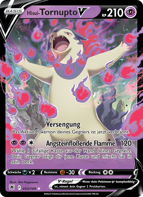 Hisui-Tornupto V 053 — Astral Radiance (German Pokémon TCG card)