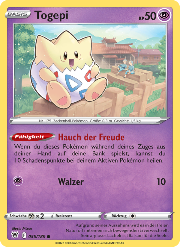 Togepi 055 — Astral Radiance (German Pokémon TCG card)