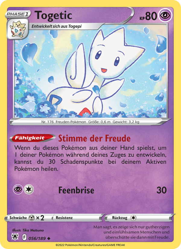 Togetic 056 — Astral Radiance (German Pokémon TCG card)