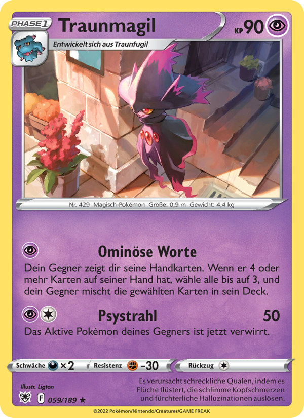 Traunmagil 059 — Astral Radiance (German Pokémon TCG card)
