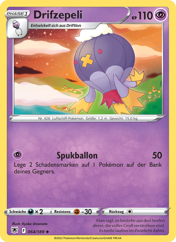 Drifzepeli 064 — Astral Radiance (German Pokémon TCG card)