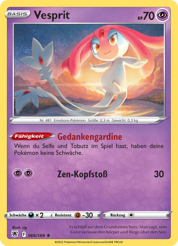 Vesprit 066 — Astral Radiance (German Pokémon TCG card)