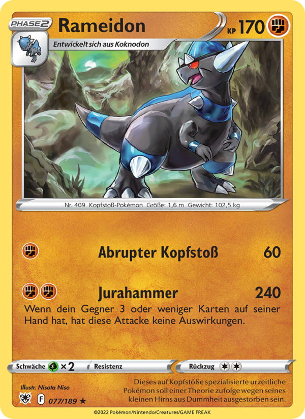 Rameidon 077 — Astral Radiance (German Pokémon TCG card)