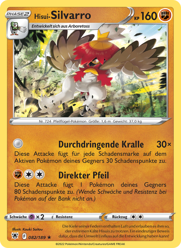 Hisui-Silvarro 082 — Astral Radiance (German Pokémon TCG card)