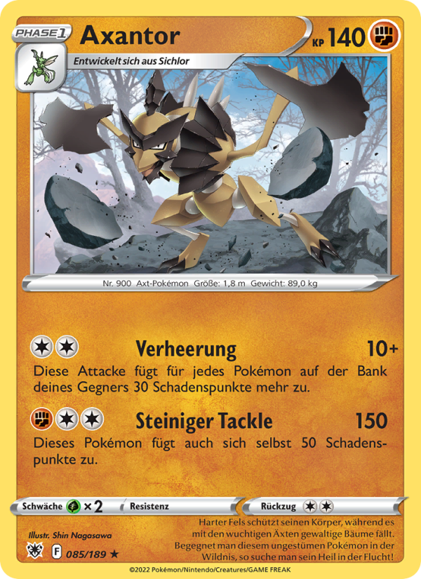 Axantor 085 — Astral Radiance (German Pokémon TCG card)
