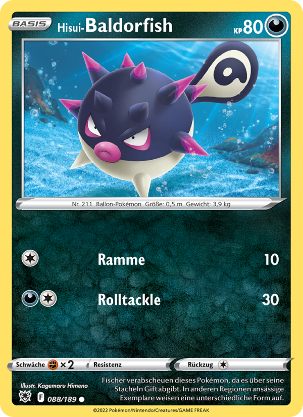 Hisui-Baldorfish 088 — Astral Radiance (German Pokémon TCG card)
