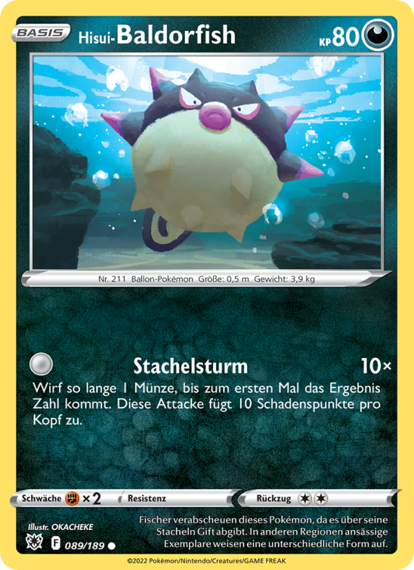 Hisui-Baldorfish 089 — Astral Radiance (German Pokémon TCG card)
