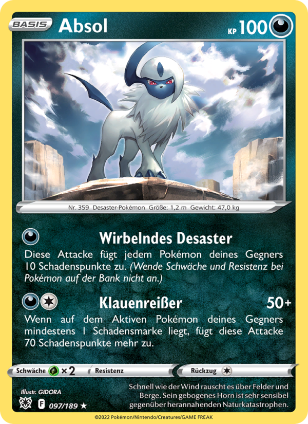 Absol 097 — Astral Radiance (German Pokémon TCG card)