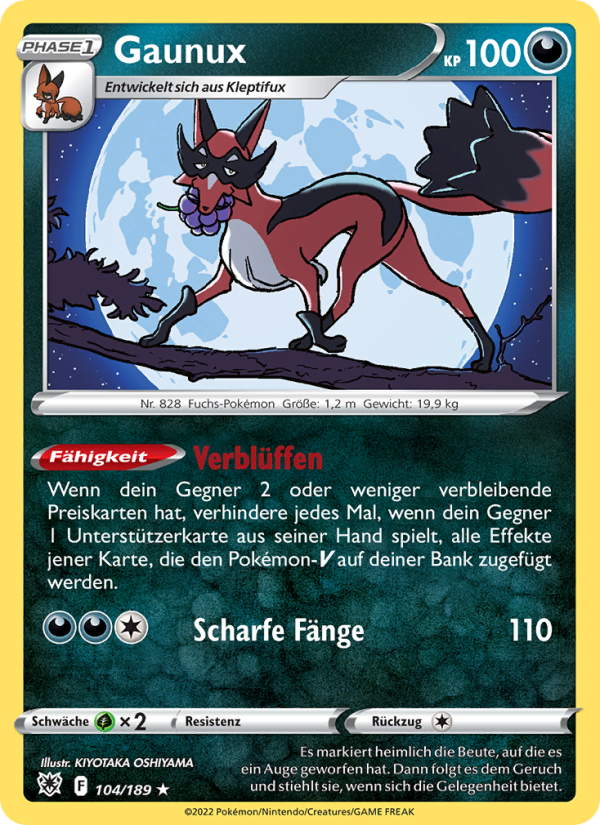 Gaunux 104 — Astral Radiance (German Pokémon TCG card)