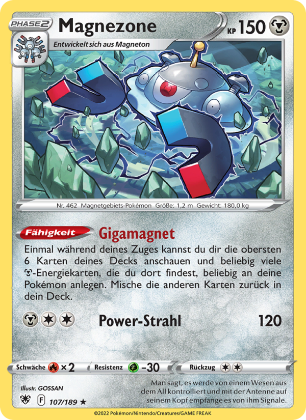 Magnezone 107 — Astral Radiance (German Pokémon TCG card)
