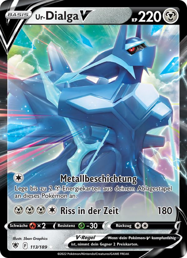 Ur-Dialga V 113 — Astral Radiance (German Pokémon TCG card)