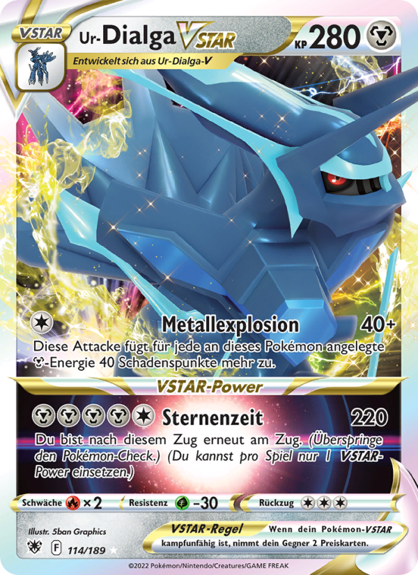 Ur-Dialga VSTAR 114 — Astral Radiance (German Pokémon TCG card)