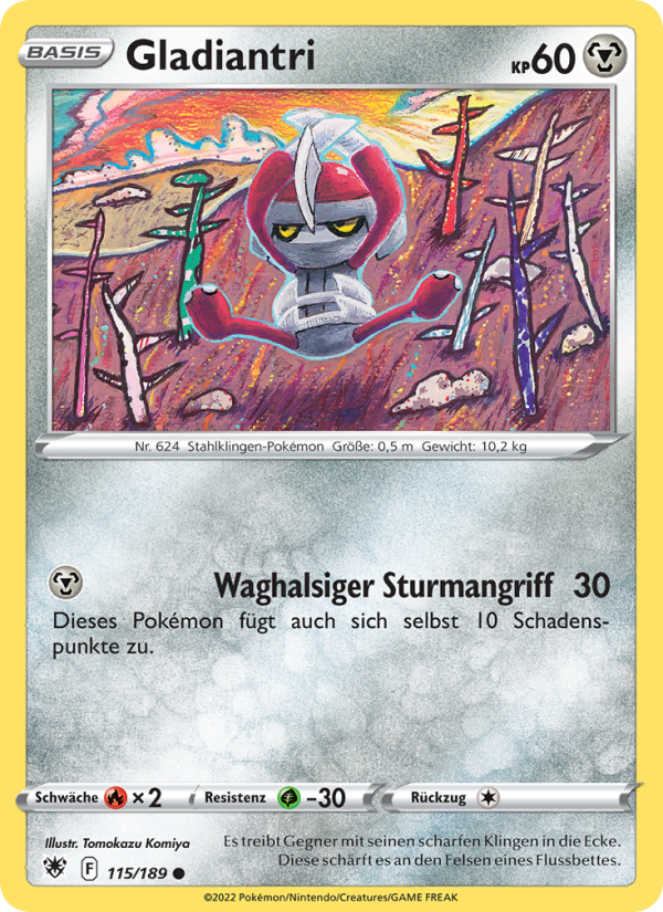 Gladiantri 115 — Astral Radiance (German Pokémon TCG card)