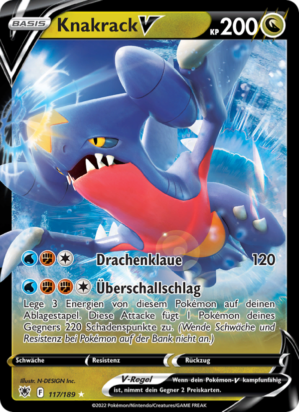 Knakrack V 117 — Astral Radiance (German Pokémon TCG card)