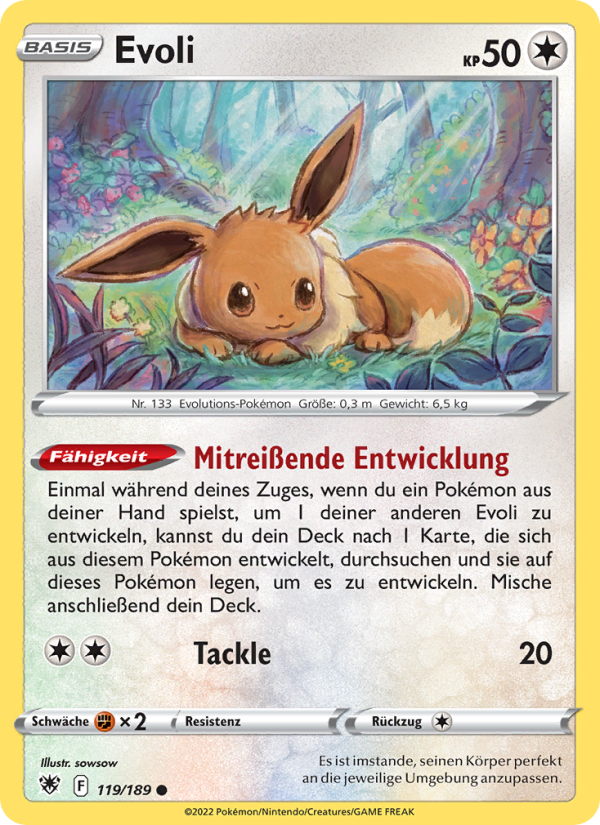Evoli 119 — Astral Radiance (German Pokémon TCG card)