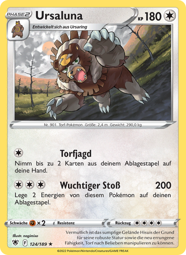 Ursaluna 124 — Astral Radiance (German Pokémon TCG card)