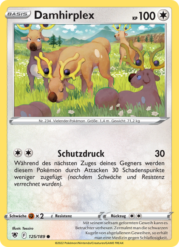 Damhirplex 125 — Astral Radiance (German Pokémon TCG card)