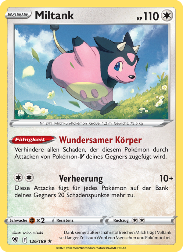 Miltank 126 — Astral Radiance (German Pokémon TCG card)