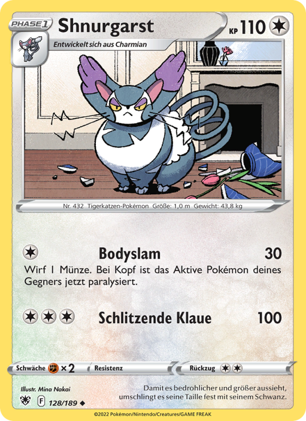 Shnurgarst 128 — Astral Radiance (German Pokémon TCG card)