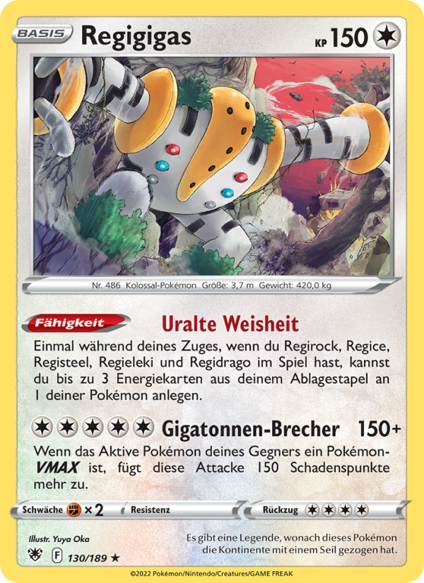 Regigigas 130 — Astral Radiance (German Pokémon TCG card)