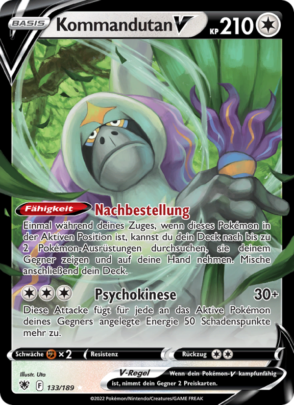 Kommandutan V 133 — Astral Radiance (German Pokémon TCG card)