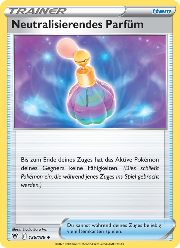 Neutralisierendes Parfüm 136 — Astral Radiance (German Pokémon TCG card)
