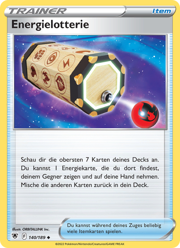 Energielotterie 140 — Astral Radiance (German Pokémon TCG card)