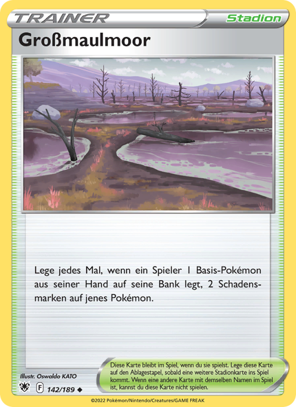 Großmaulmoor 142 — Astral Radiance (German Pokémon TCG card)