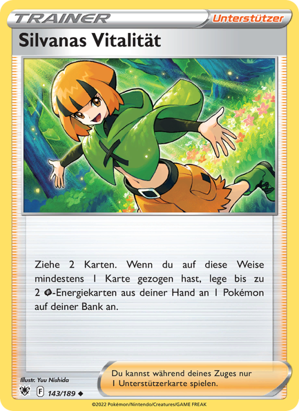 Silvanas Vitalität 143 — Astral Radiance (German Pokémon TCG card)