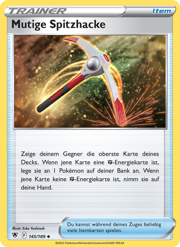 Mutige Spitzhacke 145 — Astral Radiance (German Pokémon TCG card)