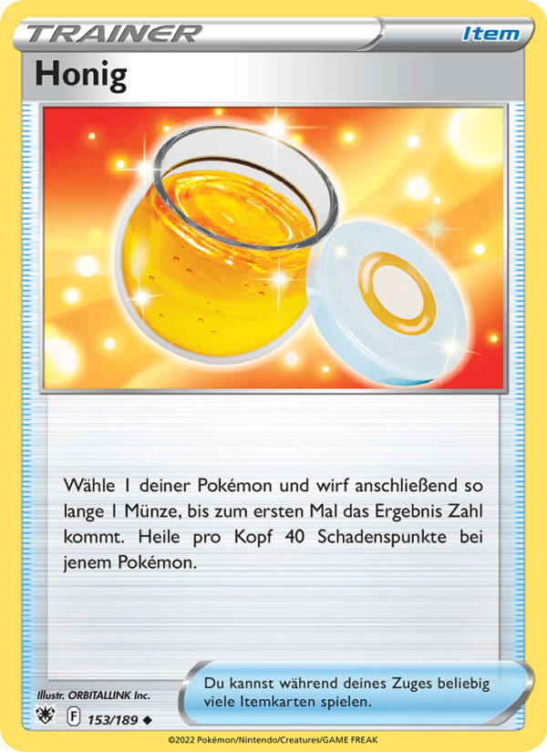 Honig 153 — Astral Radiance (German Pokémon TCG card)
