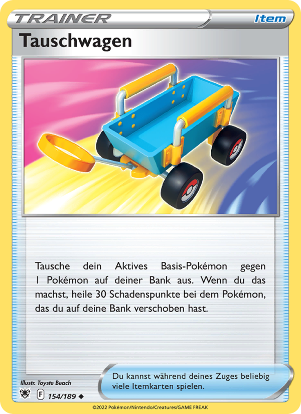 Tauschwagen 154 — Astral Radiance (German Pokémon TCG card)