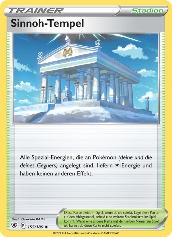 Sinnoh-Tempel 155 — Astral Radiance (German Pokémon TCG card)